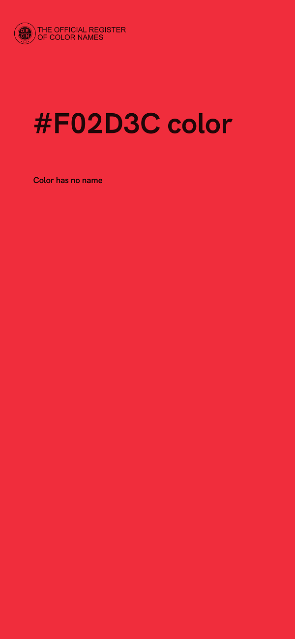 #F02D3C color image