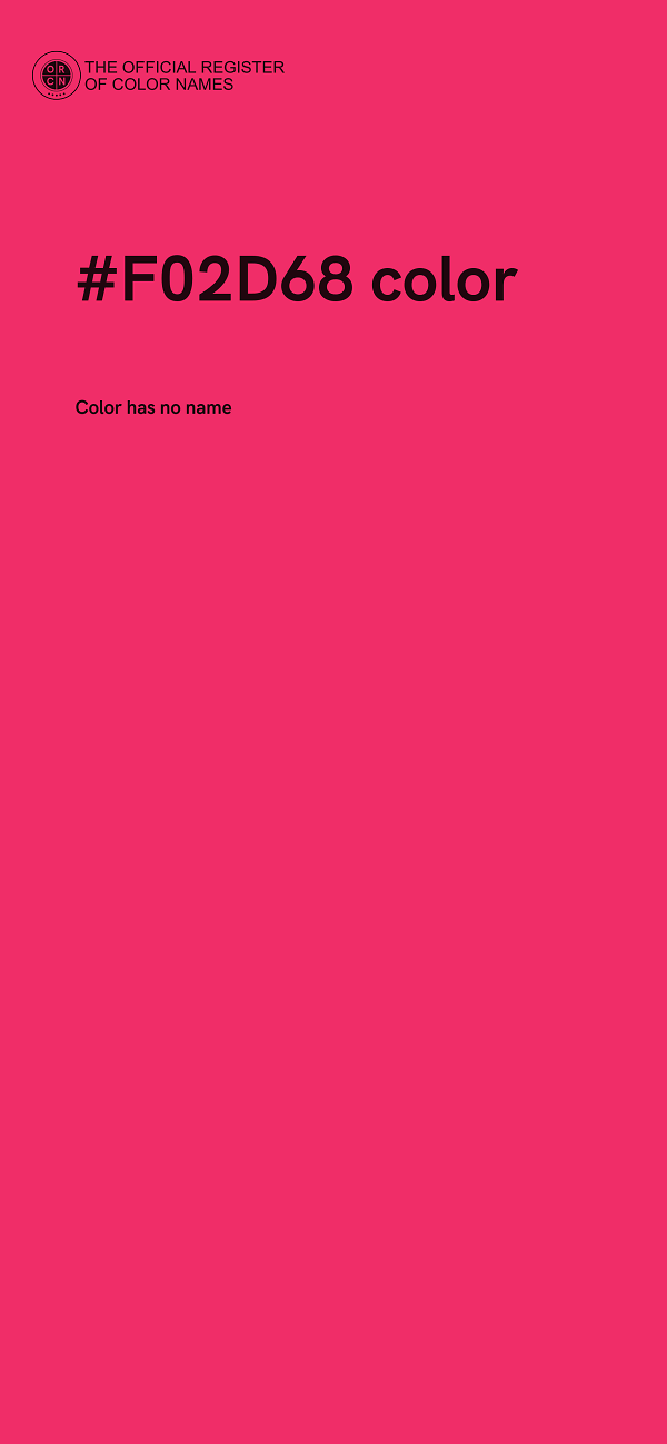 #F02D68 color image