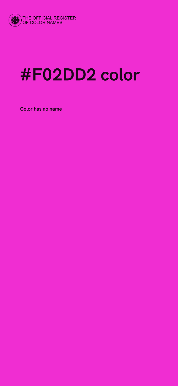 #F02DD2 color image