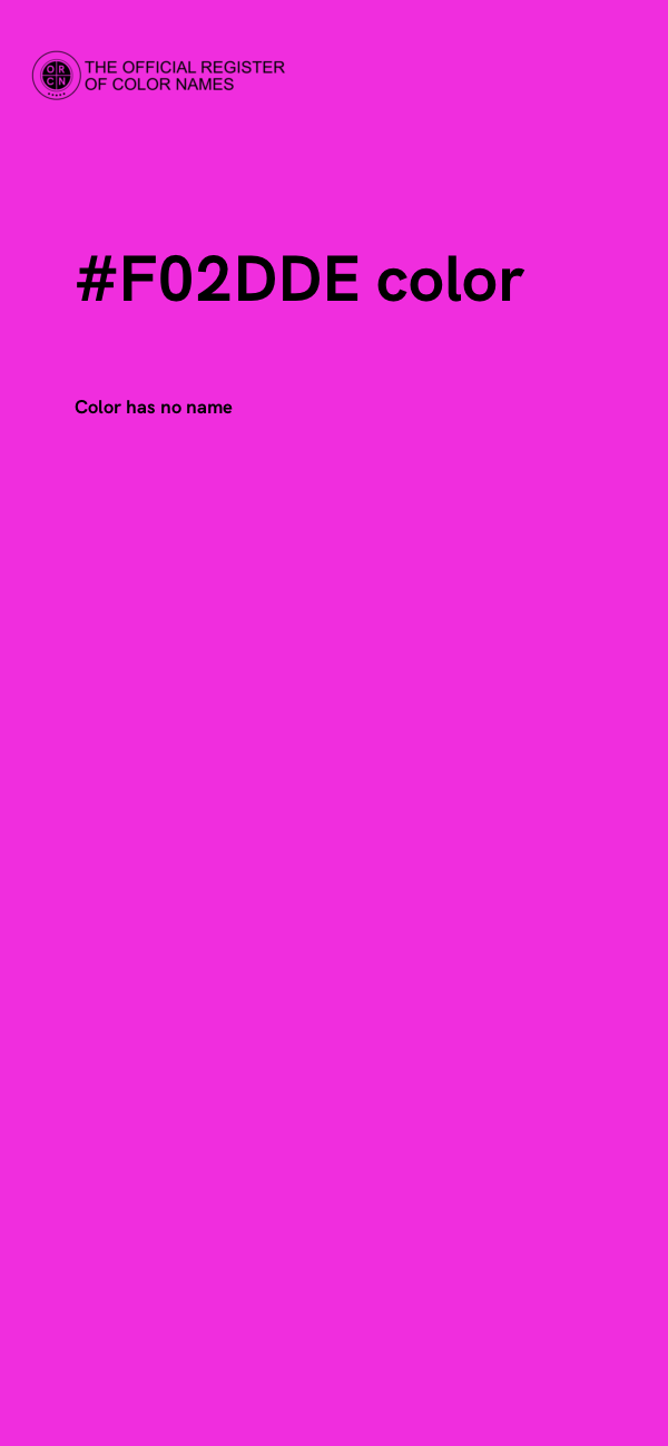 #F02DDE color image