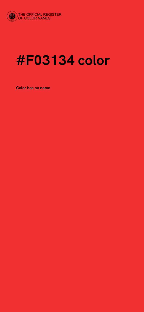 #F03134 color image