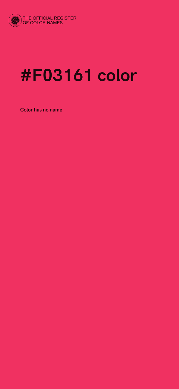 #F03161 color image