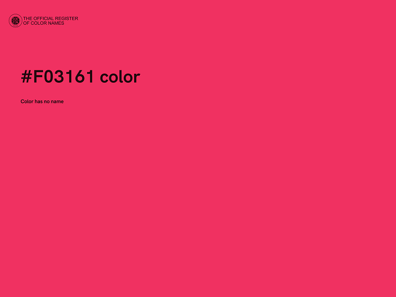 #F03161 color image