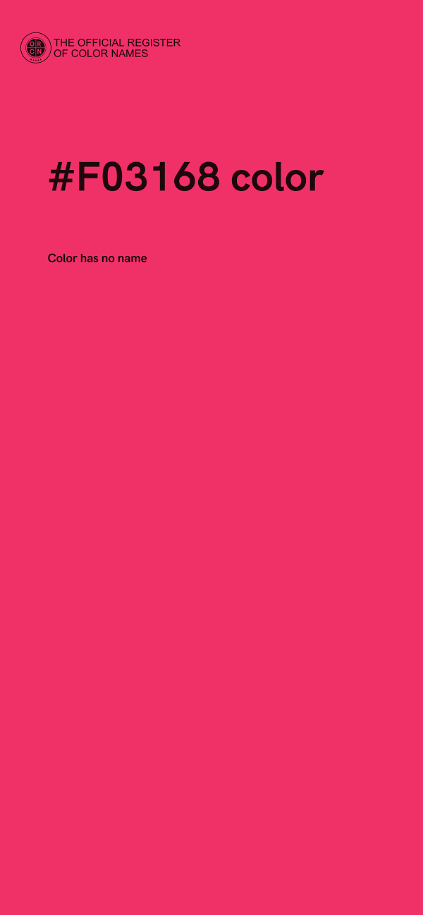 #F03168 color image