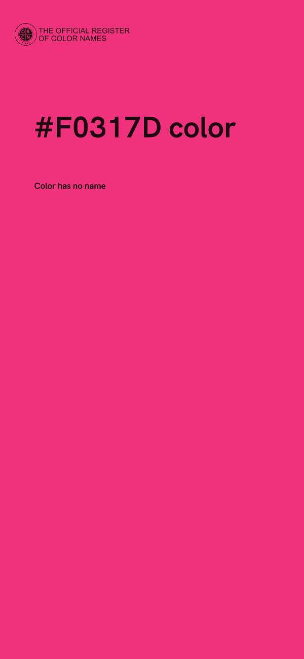 #F0317D color image