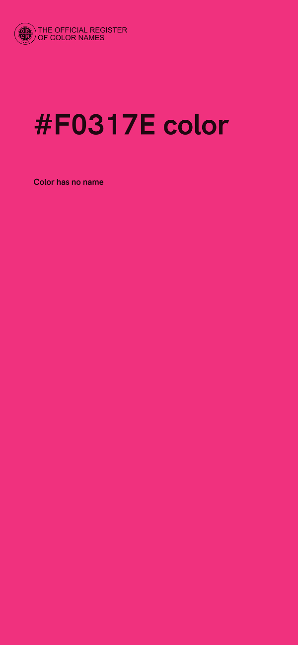 #F0317E color image
