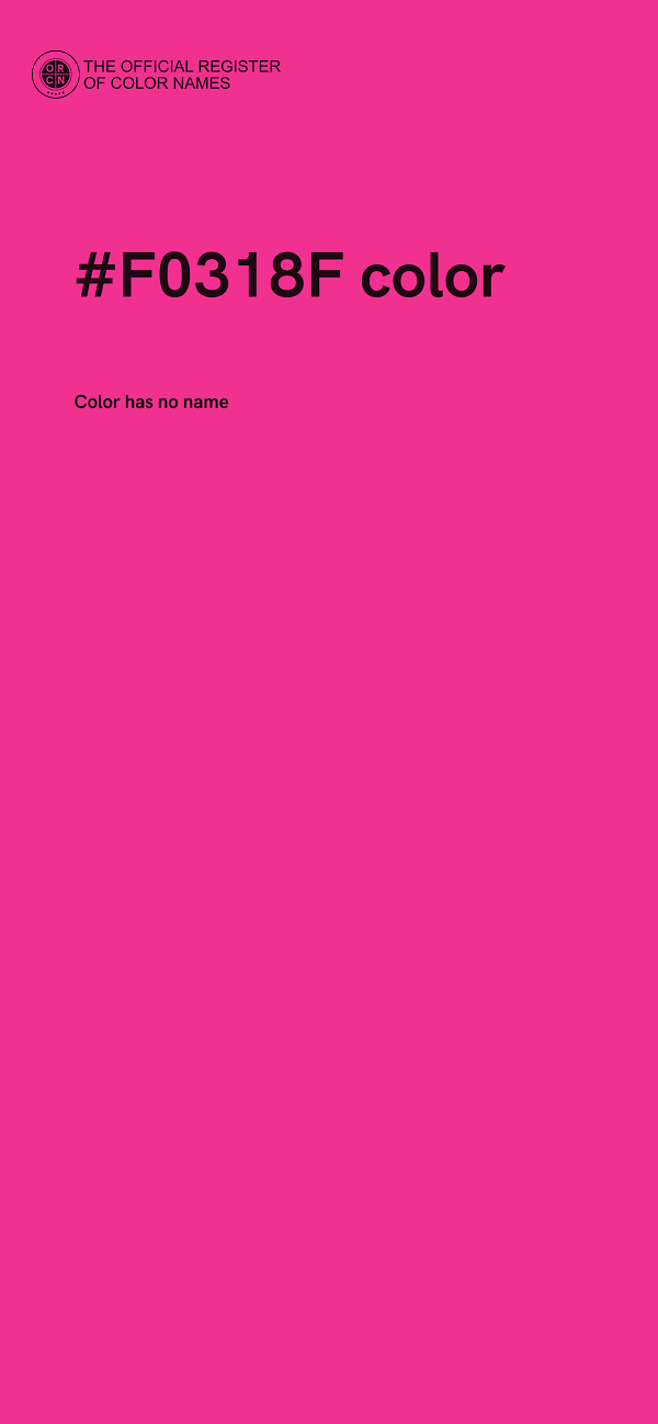 #F0318F color image