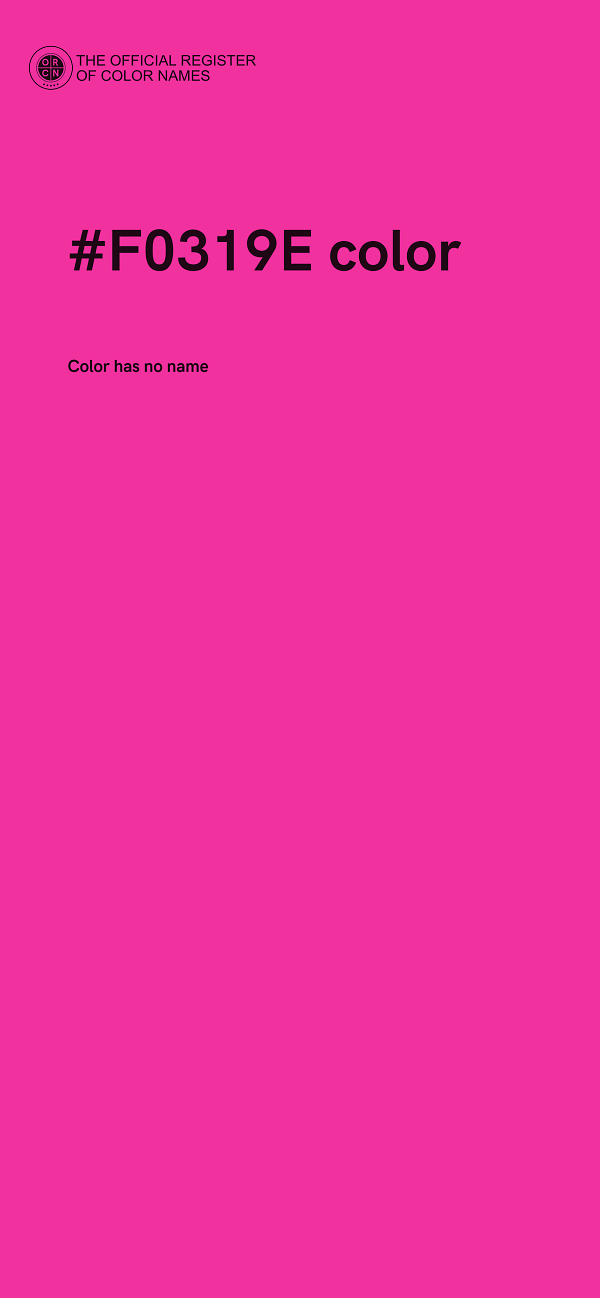 #F0319E color image