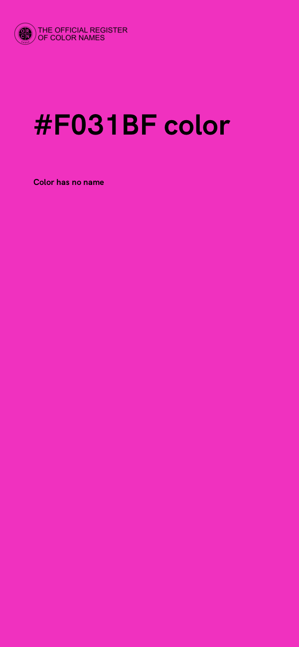#F031BF color image