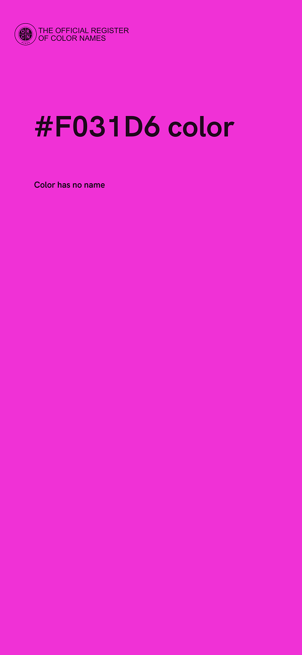 #F031D6 color image