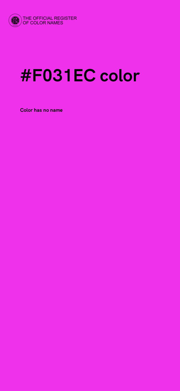 #F031EC color image