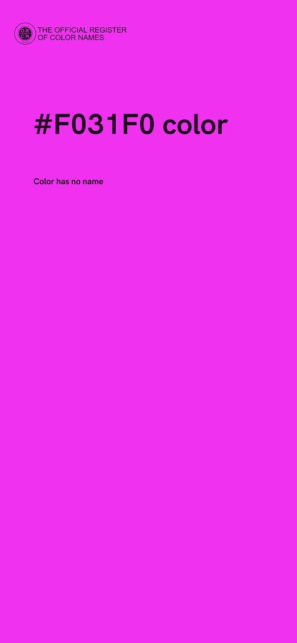 #F031F0 color image