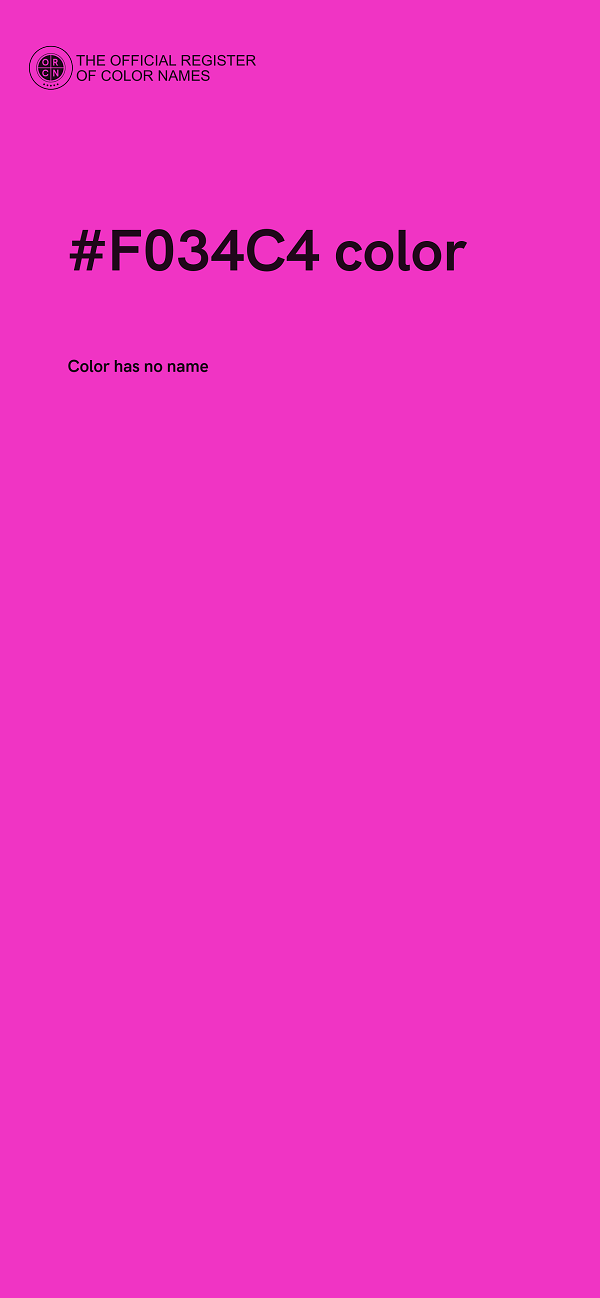 #F034C4 color image