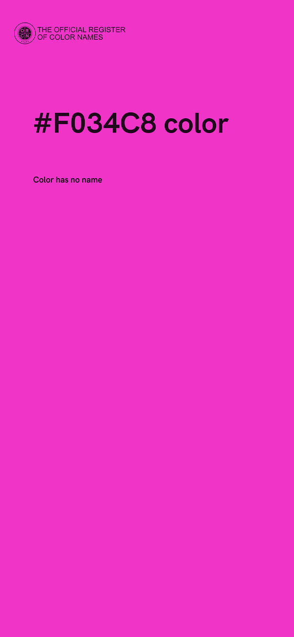 #F034C8 color image