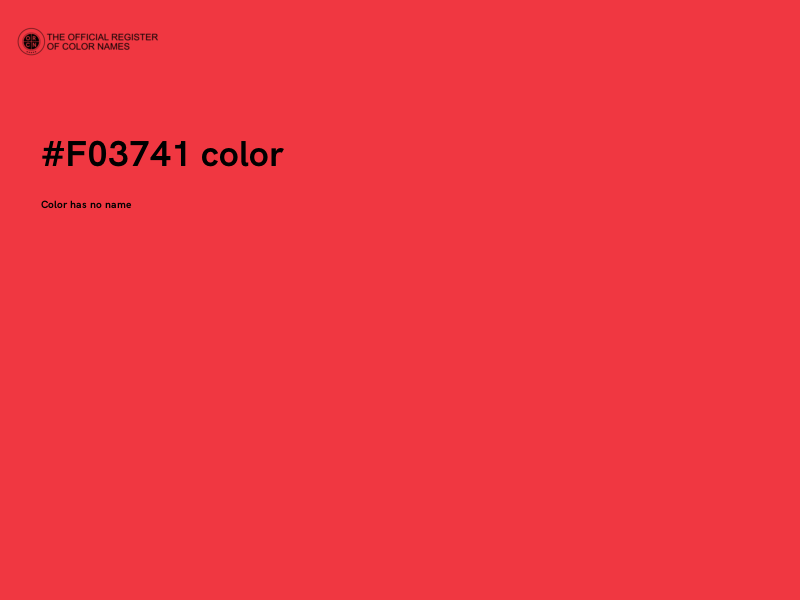 #F03741 color image