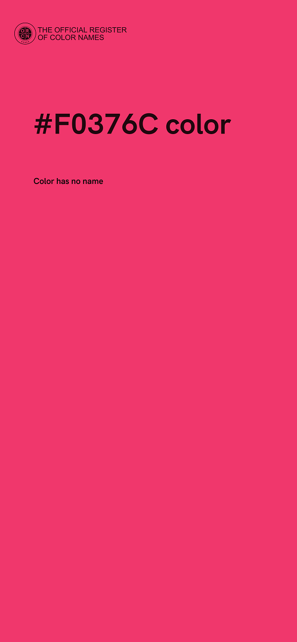 #F0376C color image