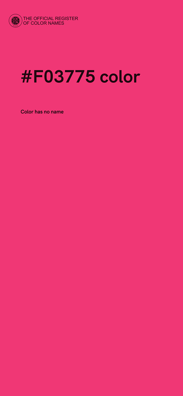 #F03775 color image