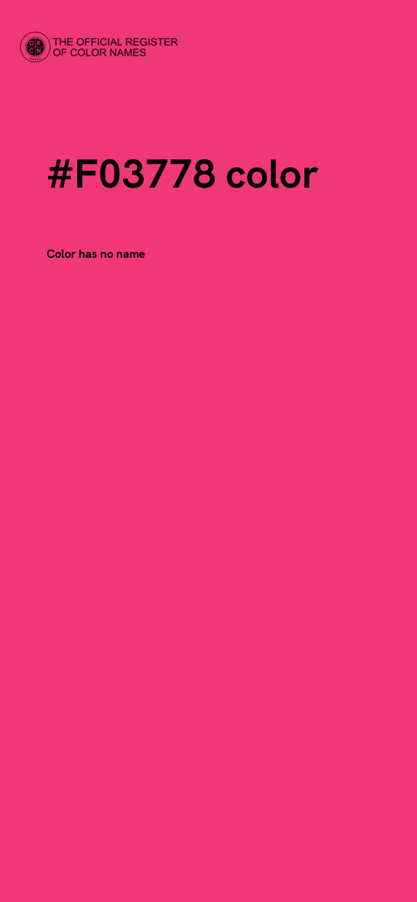#F03778 color image