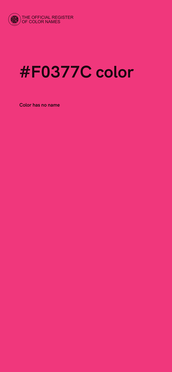 #F0377C color image