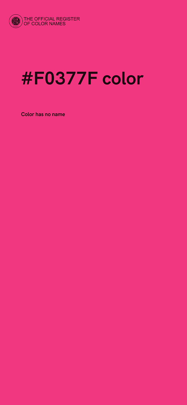 #F0377F color image