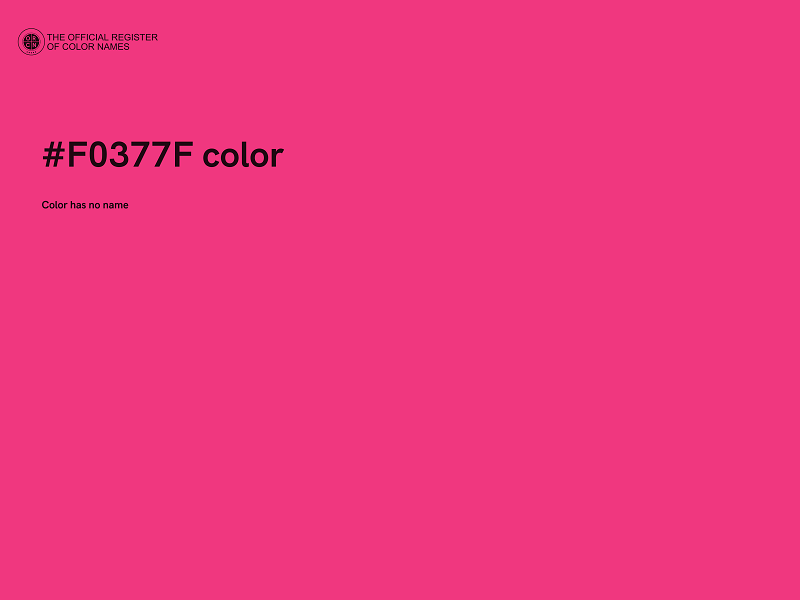 #F0377F color image