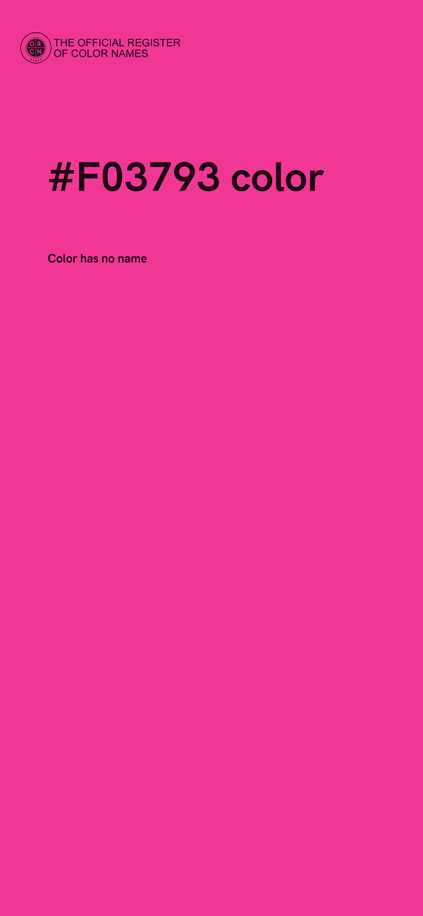 #F03793 color image
