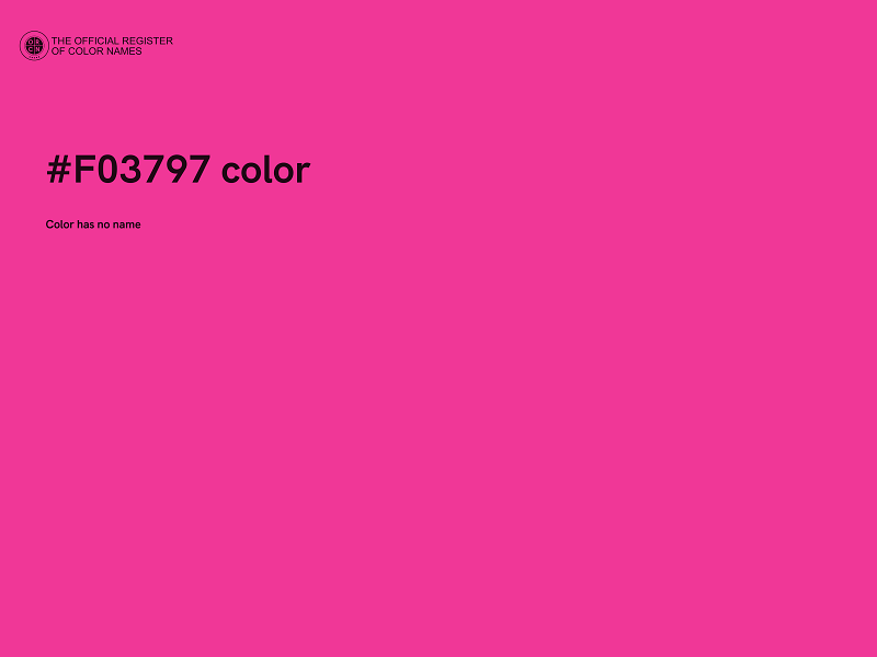 #F03797 color image