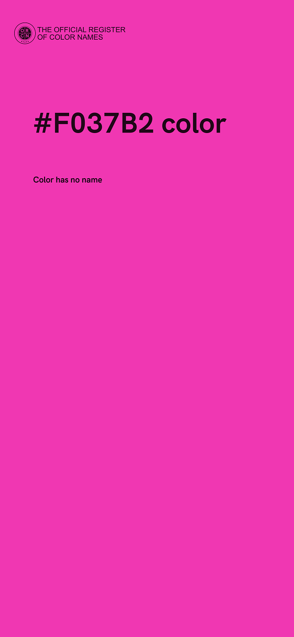 #F037B2 color image
