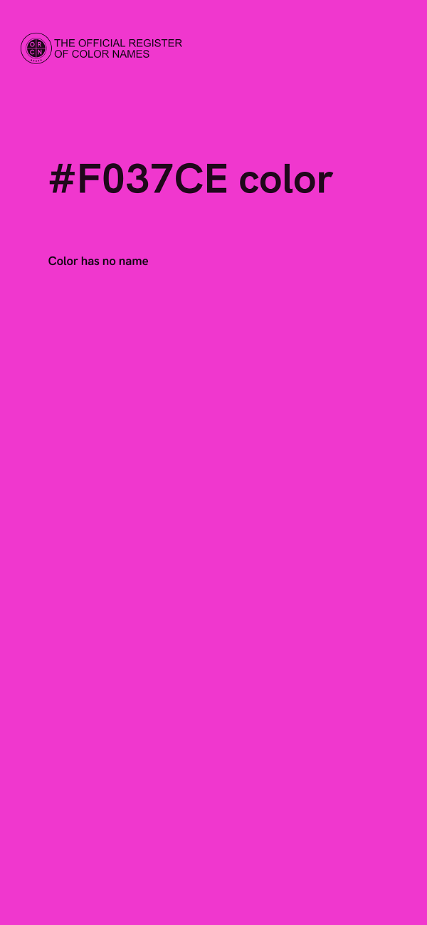 #F037CE color image