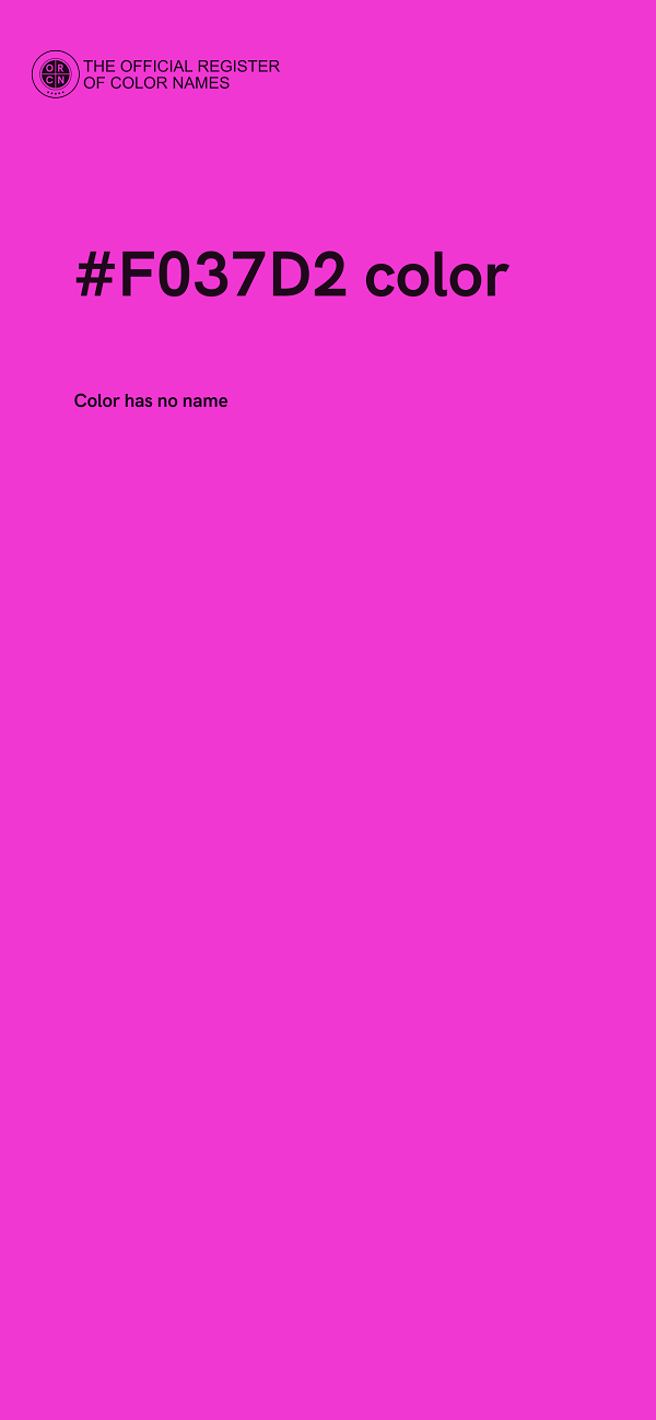 #F037D2 color image