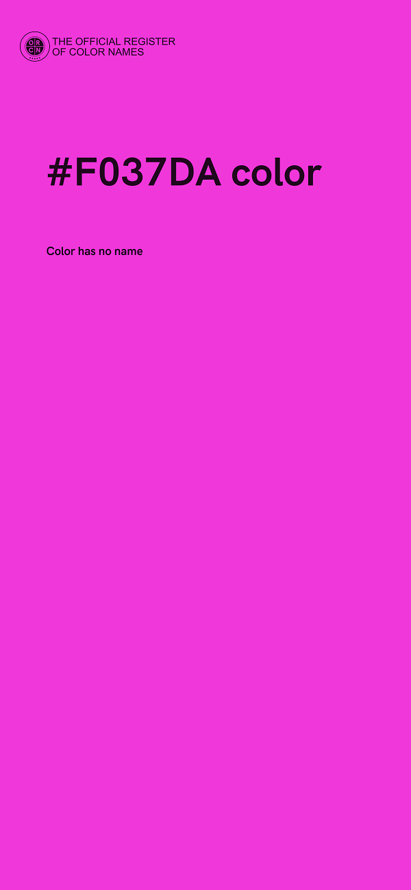 #F037DA color image