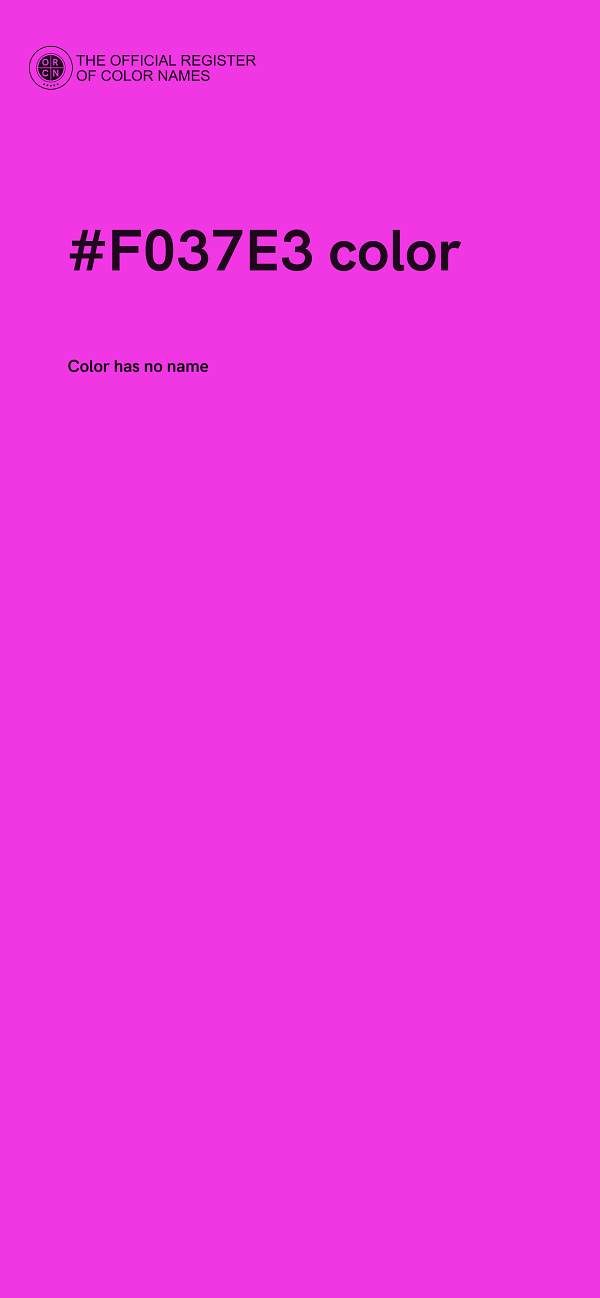 #F037E3 color image
