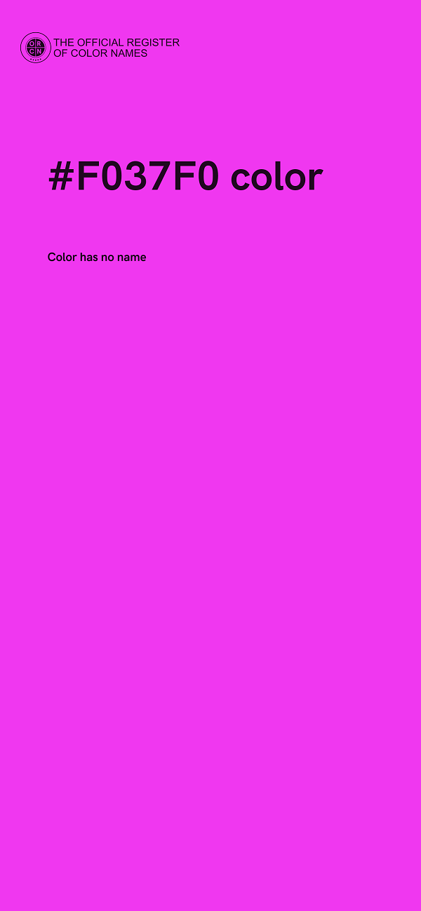 #F037F0 color image
