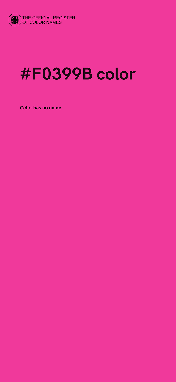#F0399B color image