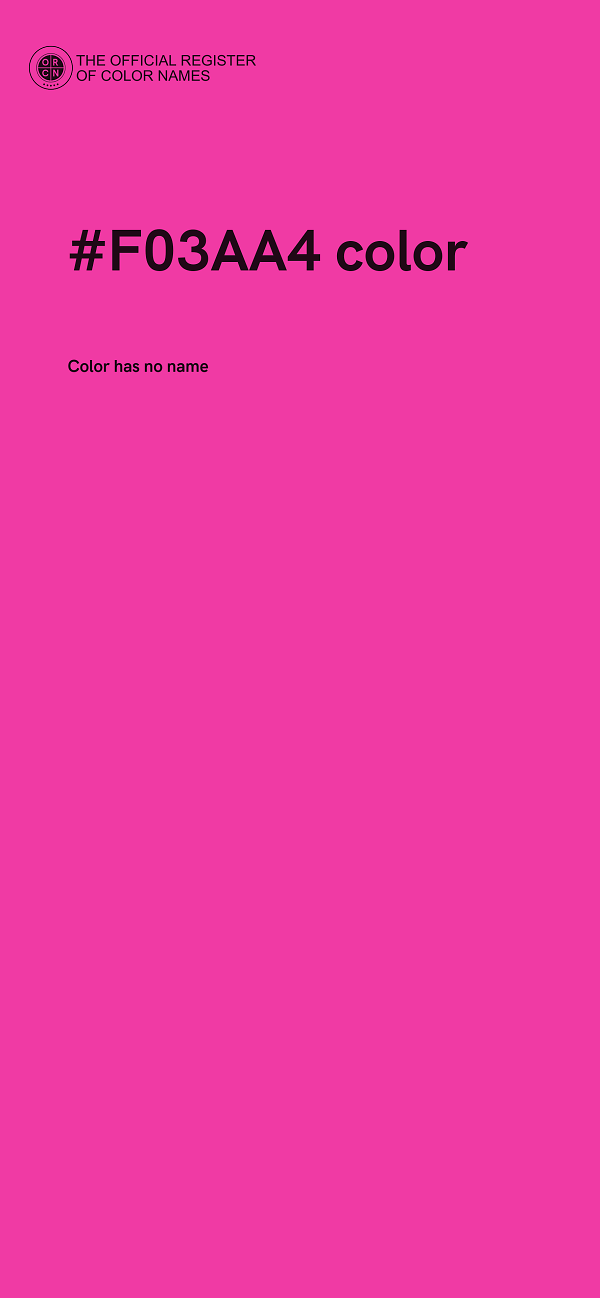 #F03AA4 color image