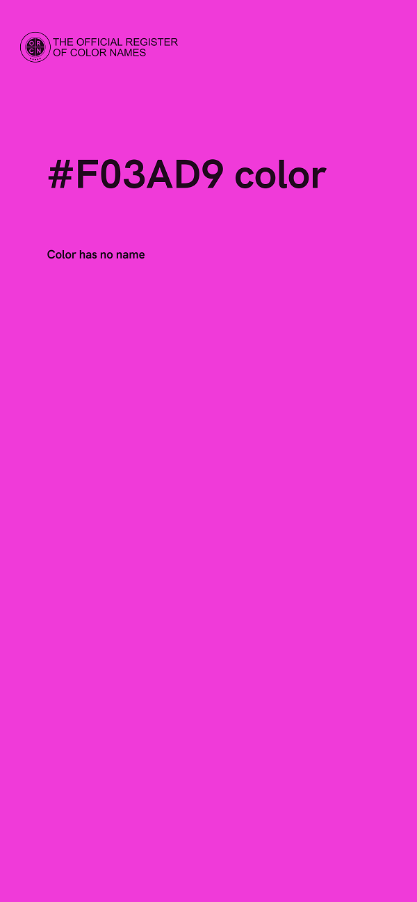 #F03AD9 color image