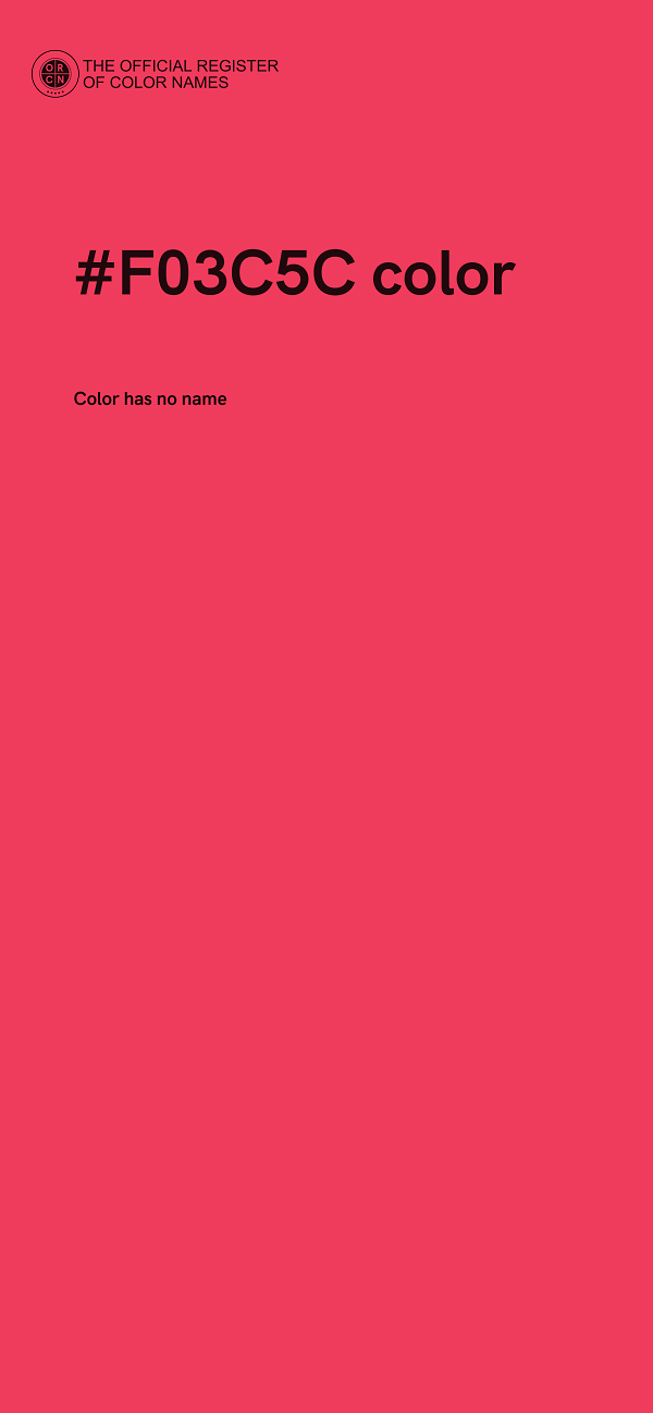#F03C5C color image
