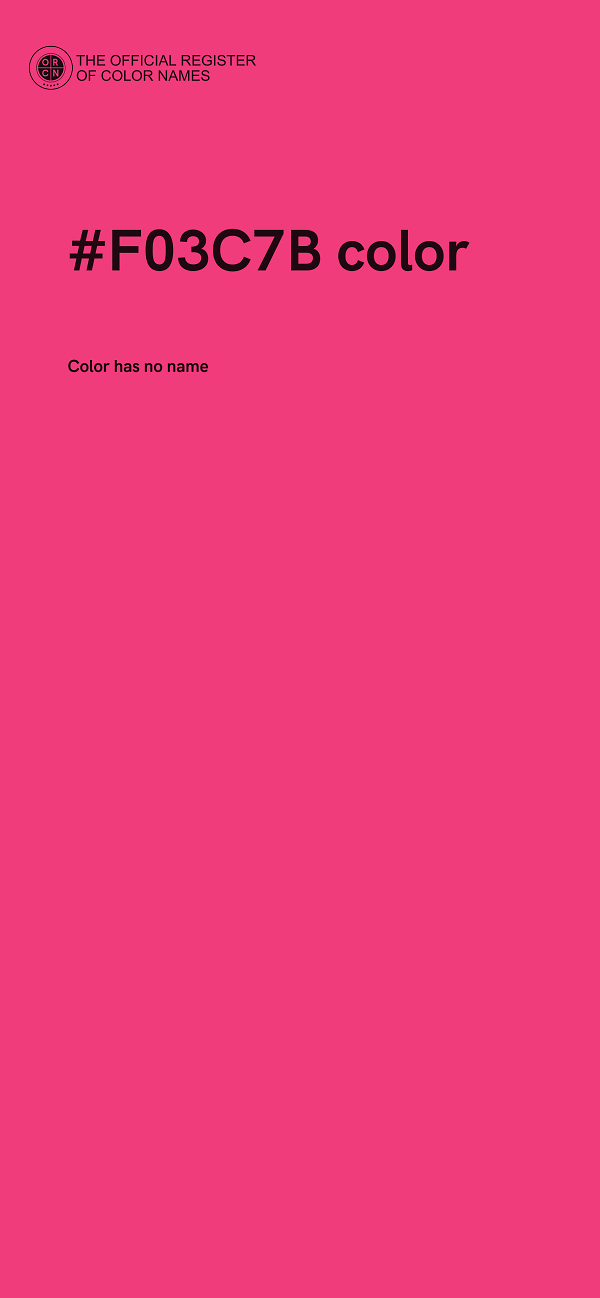 #F03C7B color image