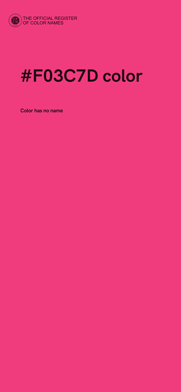 #F03C7D color image
