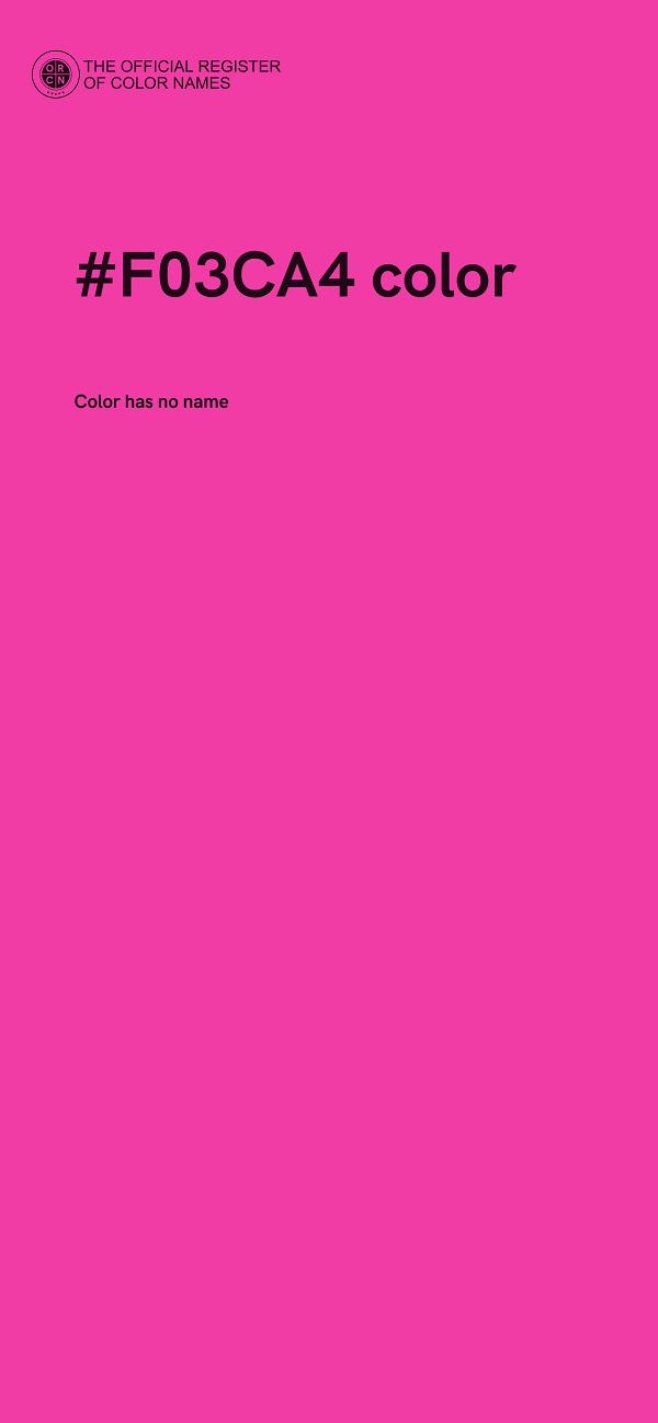 #F03CA4 color image