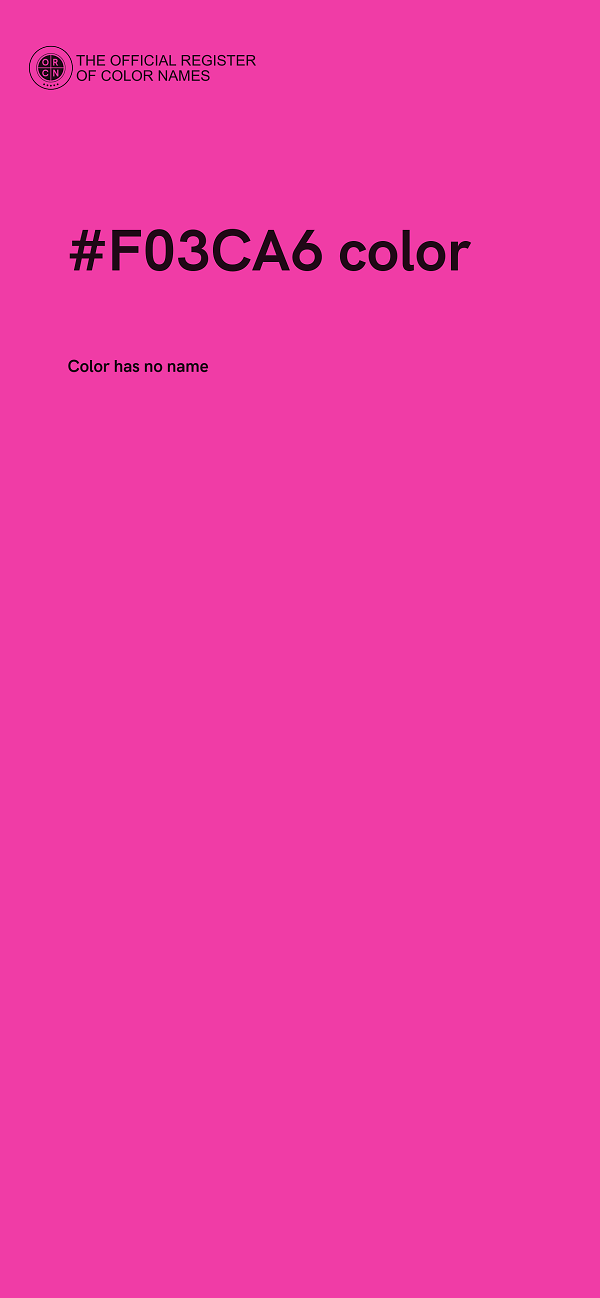 #F03CA6 color image