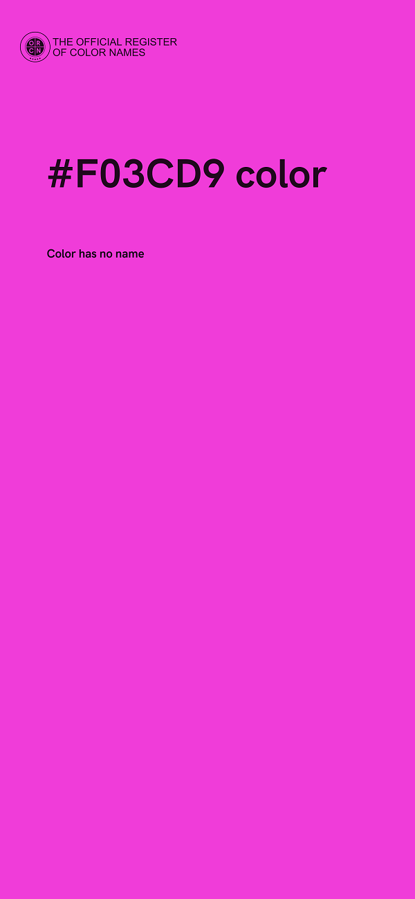 #F03CD9 color image