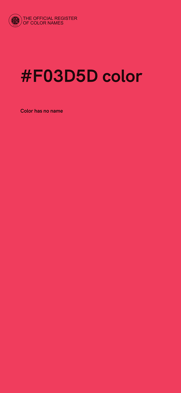 #F03D5D color image