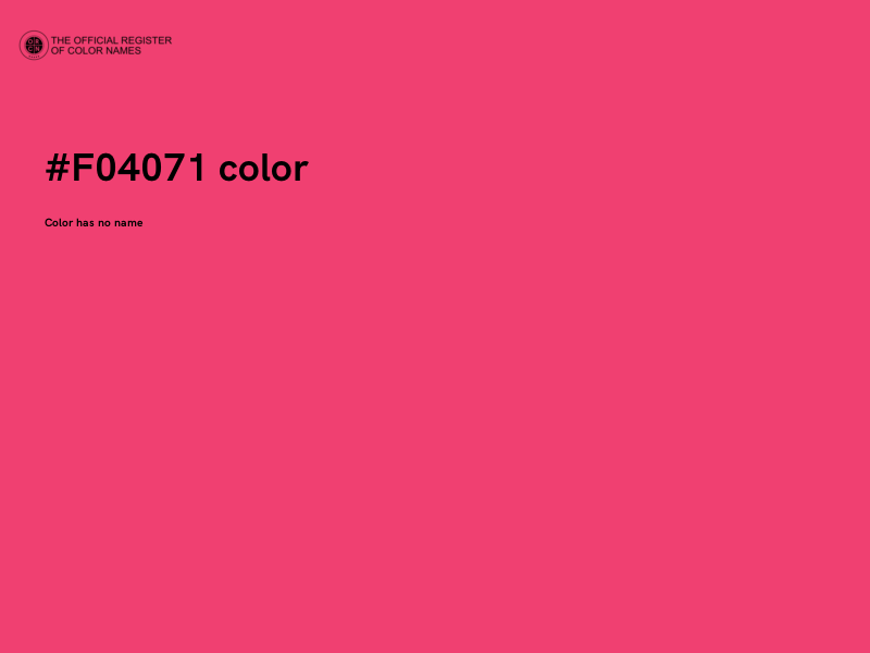 #F04071 color image