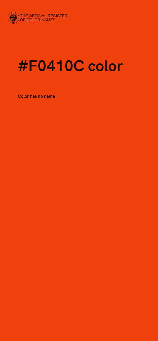 #F0410C color image