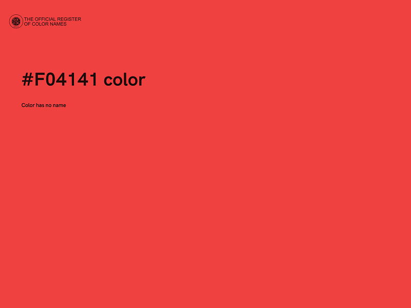 #F04141 color image