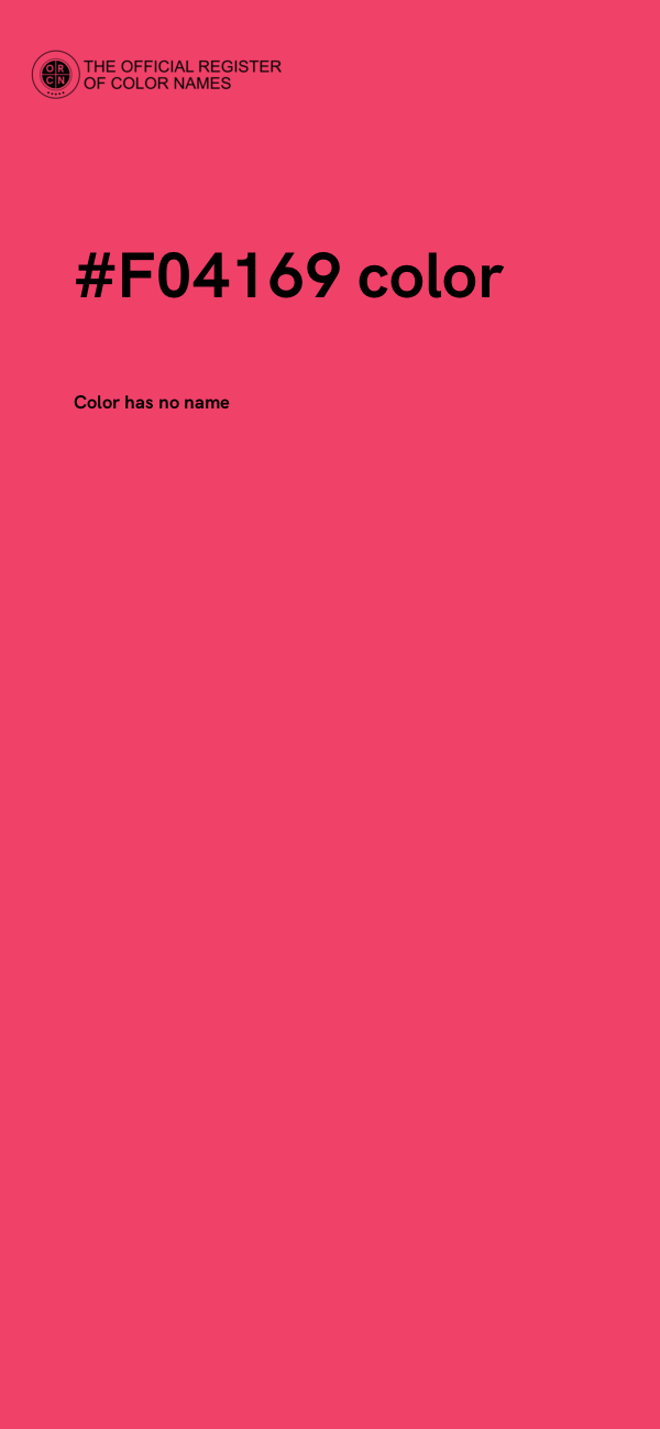 #F04169 color image