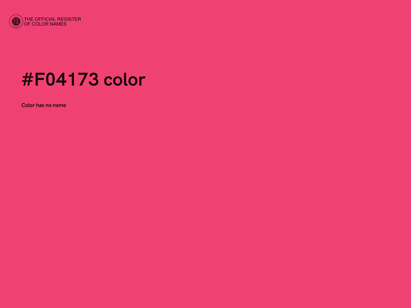 #F04173 color image