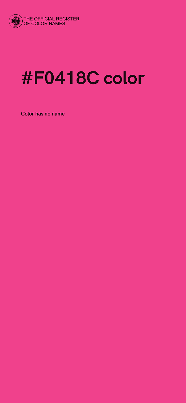 #F0418C color image