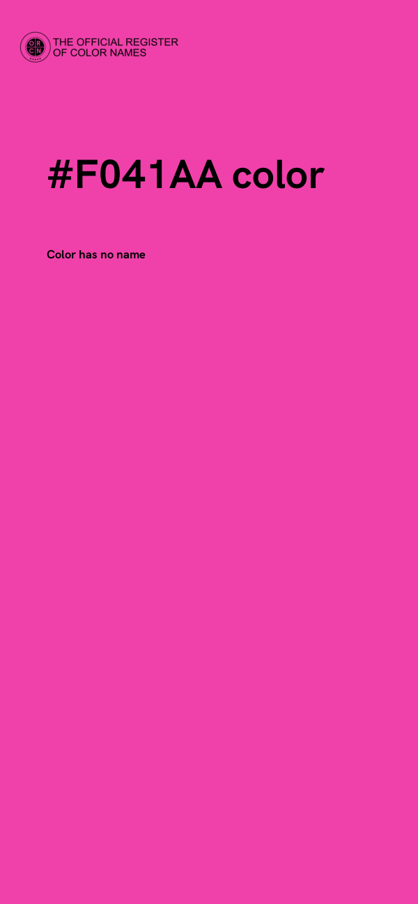 #F041AA color image